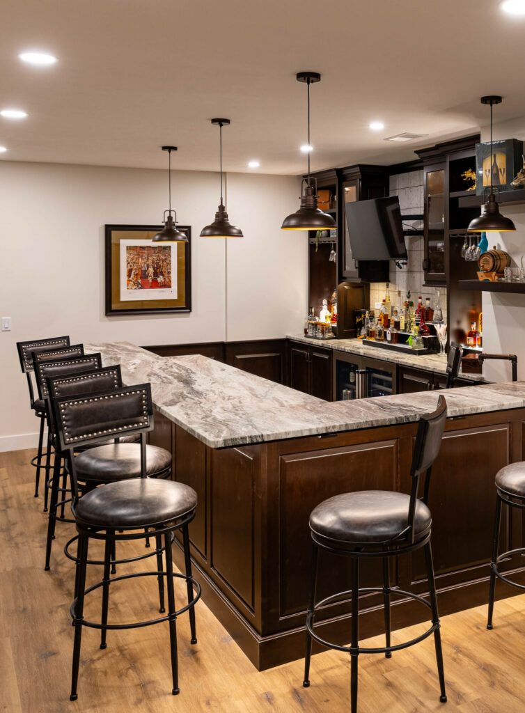 Dolomite Brown Countertop in Custom Kitchen, from Unique Granite Worx